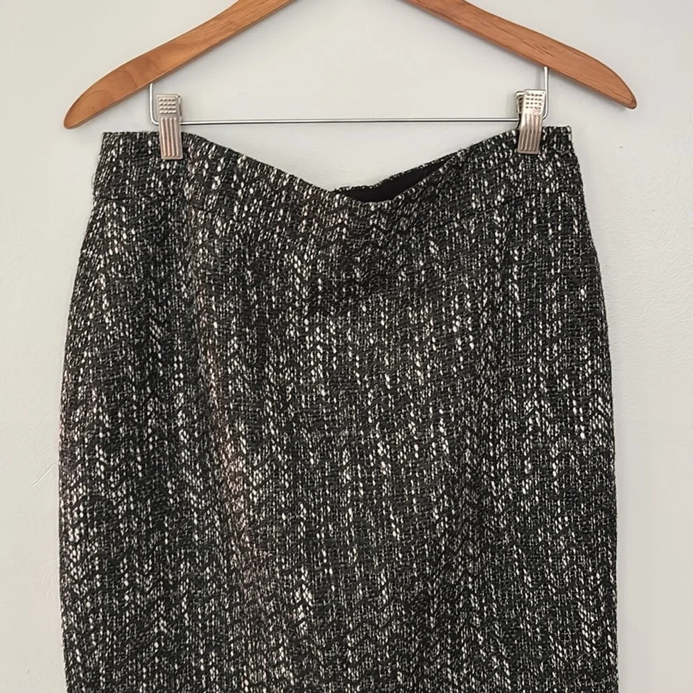J Crew no. 2 Pencil‎ Tweed pencil  Black and White Women's Skirt Size 10